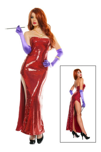 Disfraz De Lujo De Jessica Rabbit Para Damas Envio Gratis