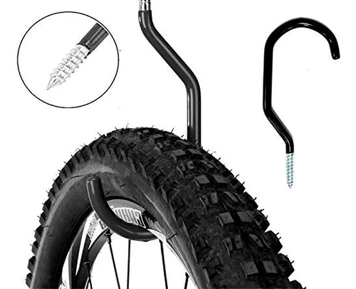 Gancho Resistente Para Bicicleta: Paquete De 4 Ganchos Perfe