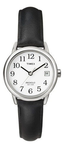 Reloj Timex T2h331 Indiglo Con Correa De Piel Para Mujer, Ne