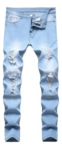 Pantalon Hombre Mezclilla Rotos MercadoLibre