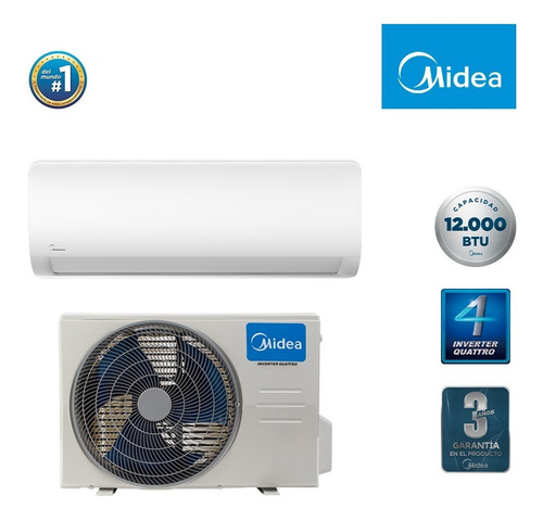 Aire Acondicionado Split Muro Midea 12.000 Btu/h Inverter