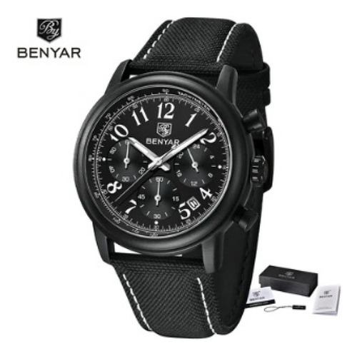 Reloj Para Hombre Benyar By-5190 By-51700325 Negro