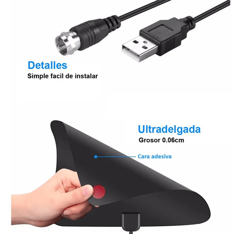 Imagen 6 de 10 de Antena Digital Tdt Full Hd