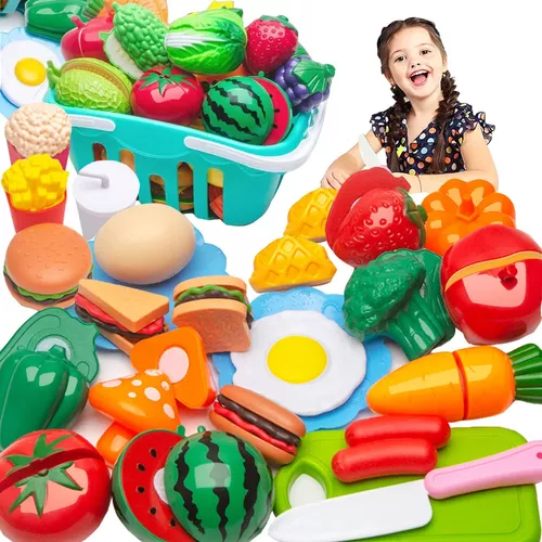 Carrito De Compras Para Niños, Juguetes Para Bebés, Supermercado, Carrito  Pequeño Para Cortar Frutas, Casa De Juegos Divertida, Cocina Para Niños Y  Niñas, Bebé