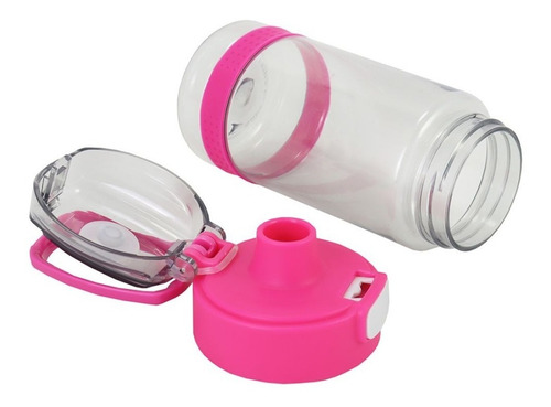 Imagem 2 de 6 de Garrafinha Squezze Infantil 550 Ml Escolar Agua Suco Meninas
