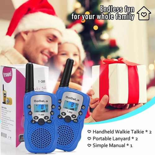 . Radio Walkie Talkie For Niños Con Alcance De 3 Km Set 2