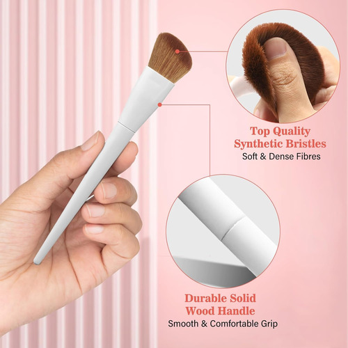 Set De Brochas De Maquillaje Profesional De 20 Piezas, Lu...