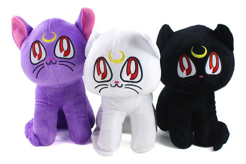 3pcs Sailor Moon Luna Cat Peluche Muñeca Cumpleaño Regalo A