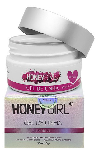 Gel Honey Girl White Babyboomer E Francesinha Branco 30gr