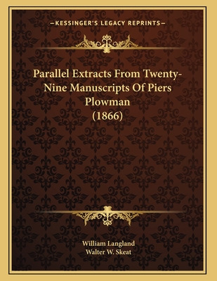 Libro Parallel Extracts From Twenty-nine Manuscripts Of P...