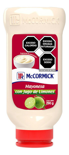 Mayonesa Con Jugo De Limones Mccormick Squeeze 290 G