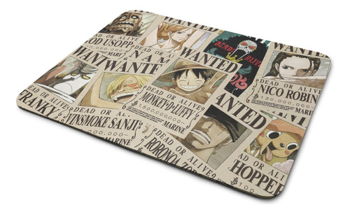 Mouse Pad Wanted Se Busca One Piece