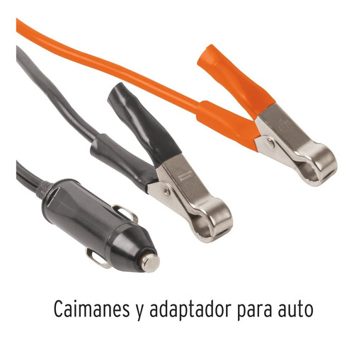 Imagen 2 de 3 de Inversor De Corriente Carro 12v A 110v 400w Truper 10449
