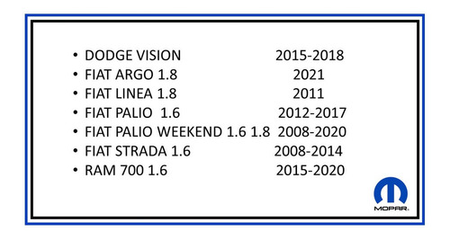Guia Cadena Distribucion Vision Palio Strada Ram 700 1.6 1.8