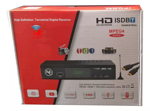 Decodificador TV Digital Sintonizador Tvd Full Hd Isdb-t