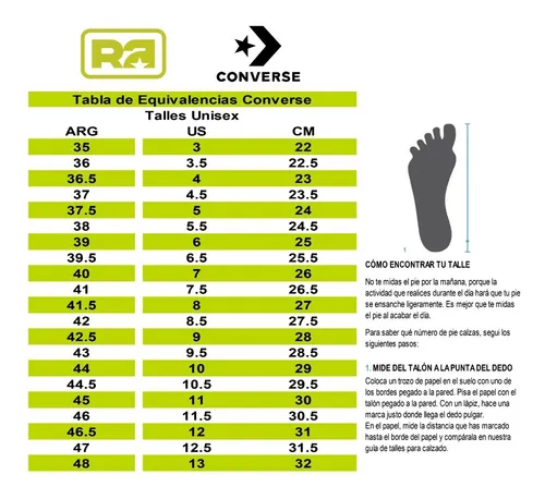 Talle de converse sale