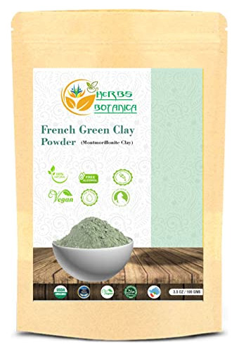 Herbs Botanica French Green Clay Powder Montmorillonite Clay