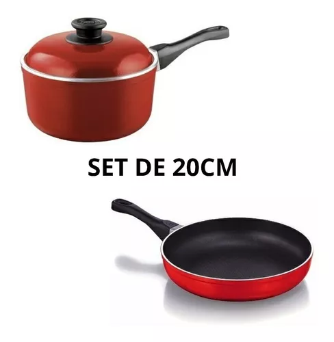 Cucina Donna Setx2 - Sarten 20 Cm + Cacerola Con Mango 20cm