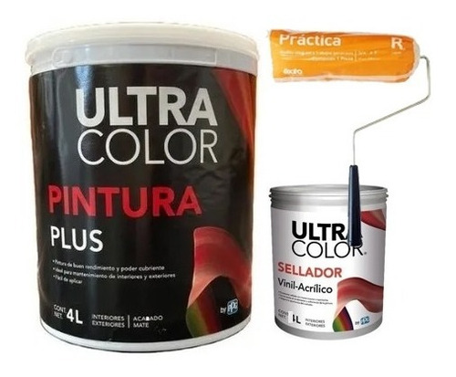 Kit Pintura Vinílica, Sellador Vinílico, Rodillo