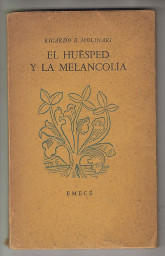 1946 Poesia Ricardo Molinari Huesped Y Melancolia Dedicado