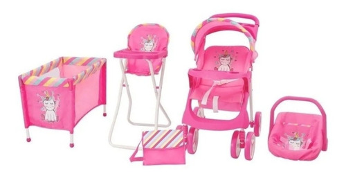 Set De Muñecas 5 En 1 Babykits Modelo 2024 Maxidoll Coche