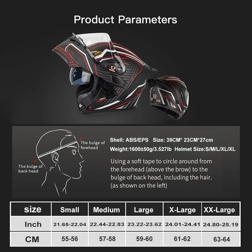 Casco De Moto Modular Bluetooth Dot Flip Up Full Full
