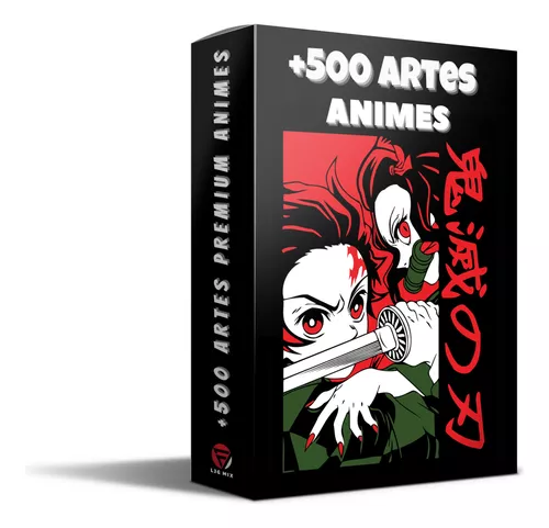 PACOTE DE ARTES NO TEMA ANIMES GRÁTIS PARA SUBLIMAÇÃO