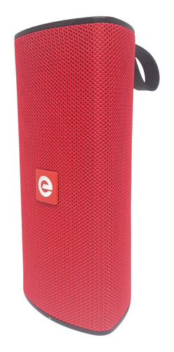 Imagem 1 de 6 de Caixa De Som Bluetooth Alto Falante Usb Sd Fm Exbom Vermelho