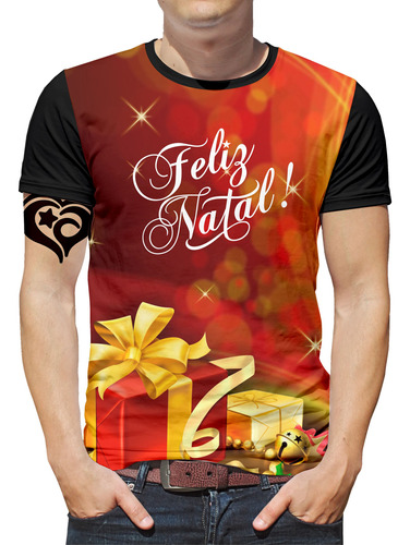 Camiseta Feliz Natal Plus Size Masculina Blusa Papai Noel E1