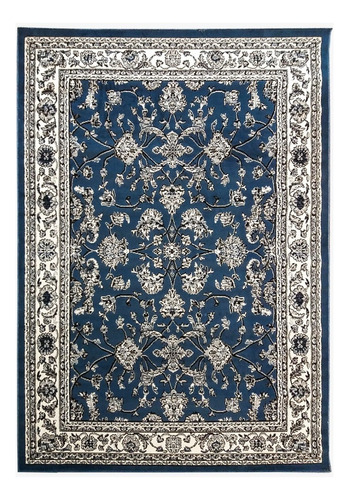 Tapete Herat Marsala 200x250cm 2x2,5m São Carlos Tipo Persa Cor Azul Desenho do tecido Clássico