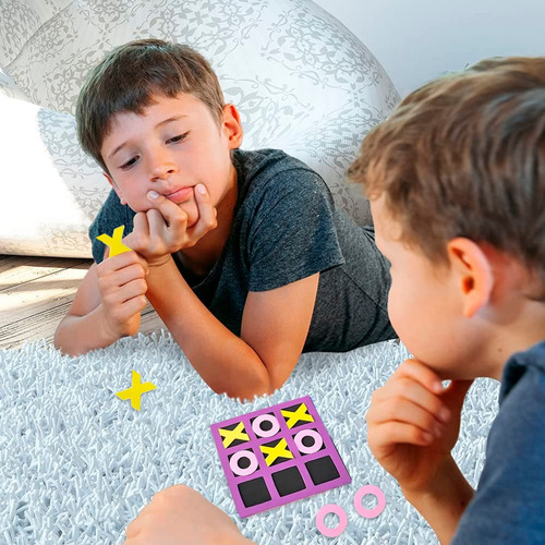 Minijuego De Mesa Gamie Tic Tac Toe Foam De 5 Pulgadas, Paqu