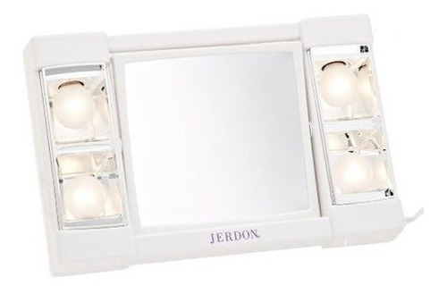 Jerdon J1010 - Espejo Iluminado Portatil De 6 Pulgadas Con A