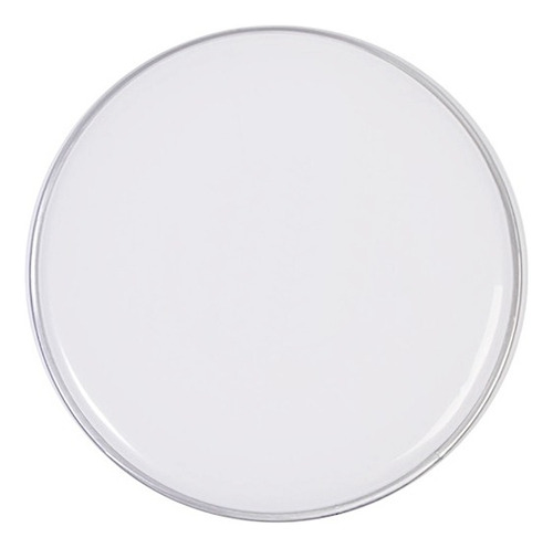 Parche Para Bombo Bateria 18 PuLG Blanco Liso Capa Simple