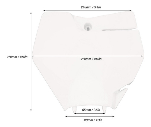 Cubierta De Plástico Abs Para Placa De Matrícula Delantera D