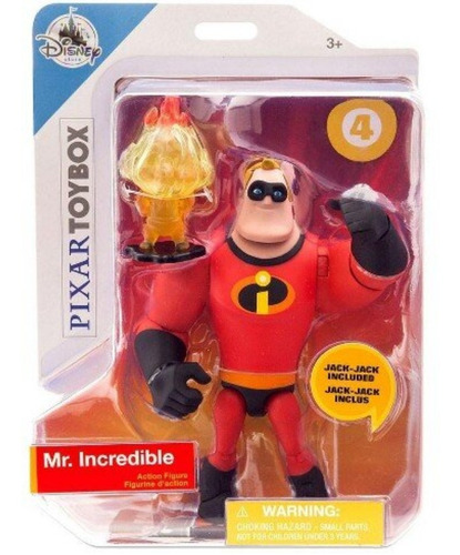 Mr Increible - Toybox - Muñeco  Articulado 14cm - Disney 