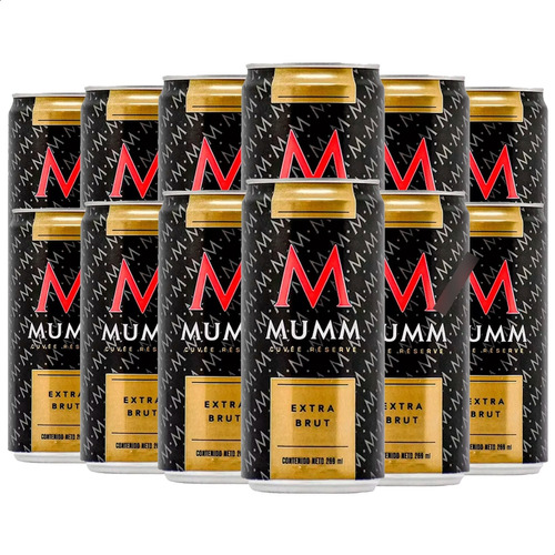 Champagne Mumm Cuvee Extra Brut Lata Espumante - Pack X12