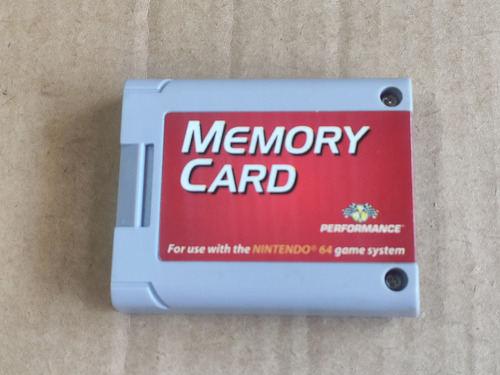 Memory Card -- Funcionando -- Nintendo 64 / N64 (Usado)