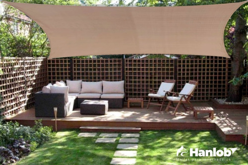 Imagen 3 de 10 de Malla Sombra 2x4 90% Beige Con Lazo De Regalo