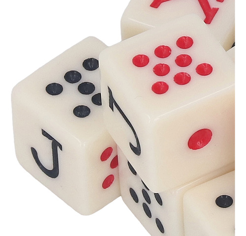 Juego De Dados Con Alfabeto Acrílico, 12 Piezas, Papel Portá