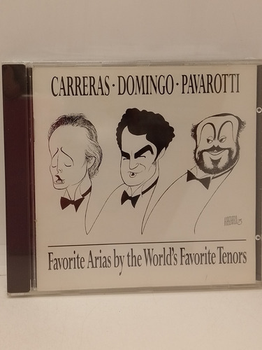 Carreras Domingo Pavarotti Favorite Arias By The Cd Nuevo 