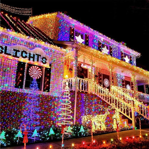 Pack X3 Luces Led Navidad Guirnalda Luces Multicolor 100 Led