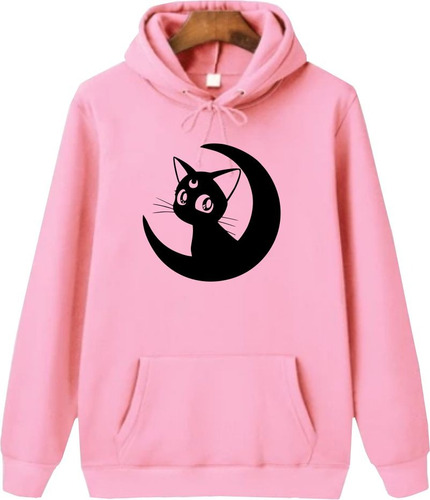 Buzo Saco O Hoodie Capotero Sailor Moon - Gata Luna