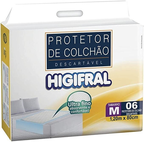 Higifral protetor de colchão descartável ultrafino M 6un