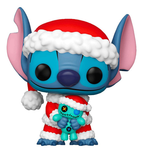 Funko Pop! Lilo  Stitch - Santa Stitch Con Scrump Exclusivo