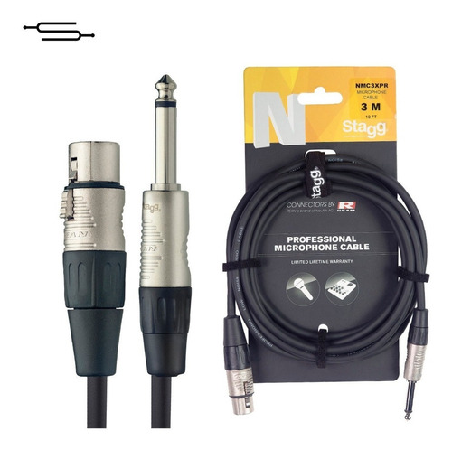 Cable Xlr (canon) Plug 6 Metros  Neutrik Stagg Pro Nmc6xp 
