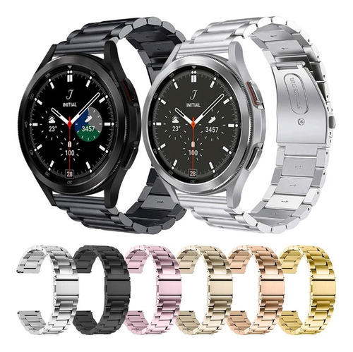 Correa Universal Para Smartwatch 22mm Eslabones De Metal