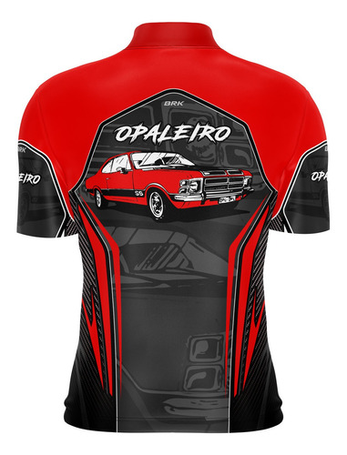 Imagem 2 de 2 de Camisa De Carros Antigos Opala Vermelho Com Proteção Uv 50+
