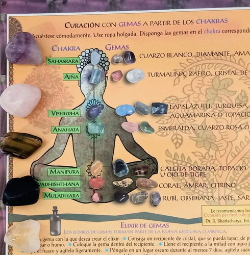 Cuarzos Protección, Kit 5 Cuarzos Diferentes + Guía Gemas