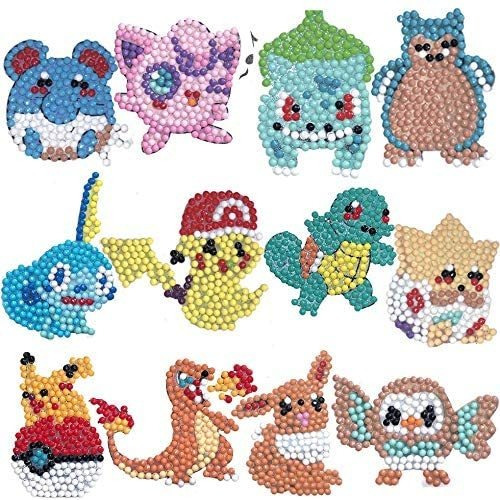 Suson 12 Pcs 5d Diy Diamante Y Pintura Stickers Juegos Para