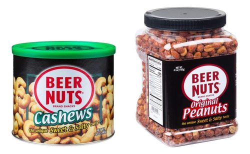 Beer Nuts - Anacardos Dulces Y Salados, 12 Oz Y Nueces De Ba